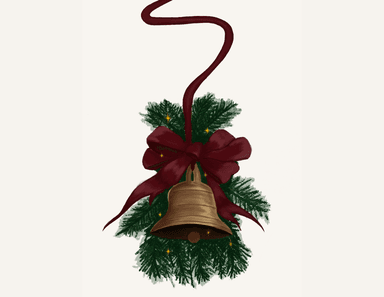 Hand-drawn Christmas bell